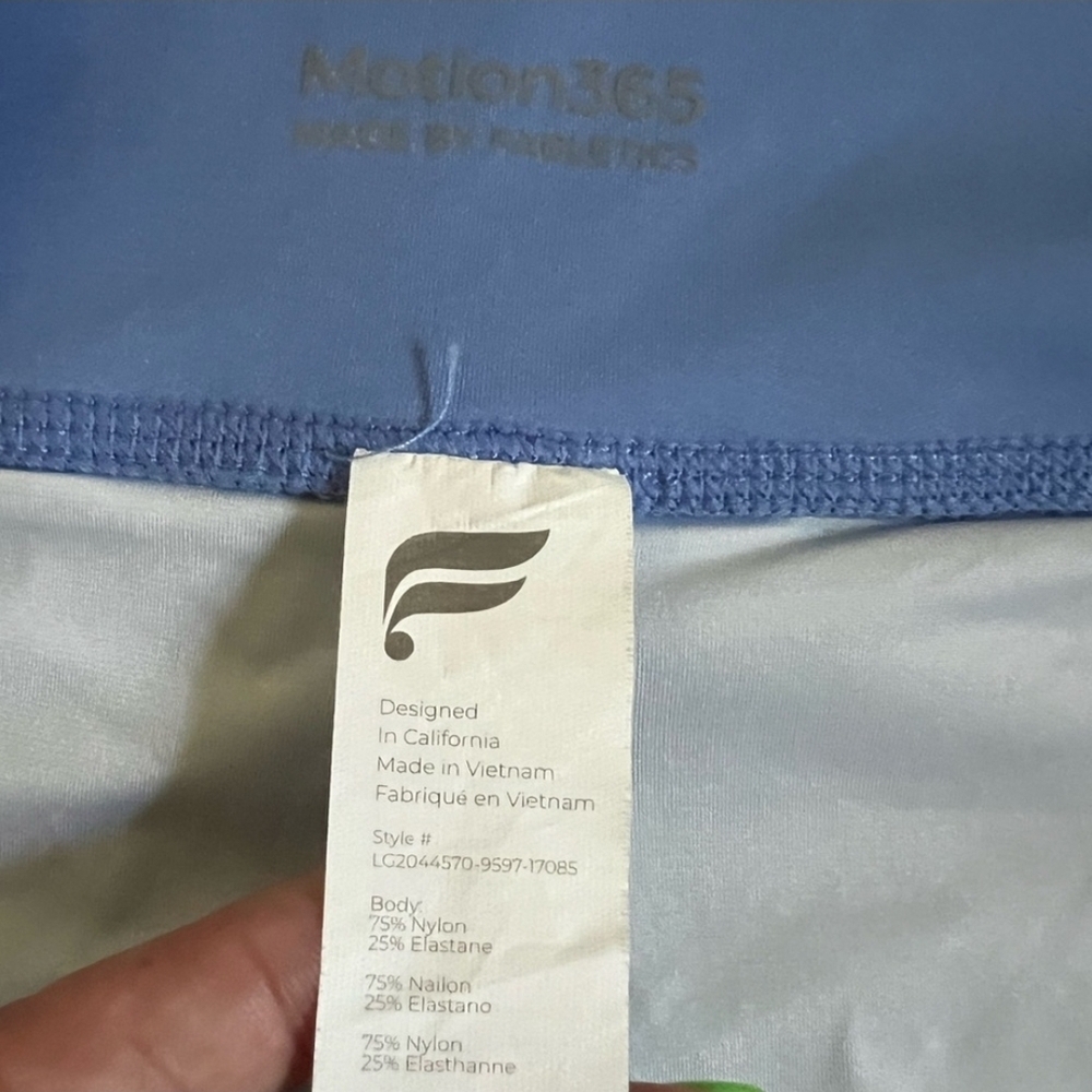 Fabletics Blue Floral Leggings Size 3X Mew Year New You - Picture 8 of 16